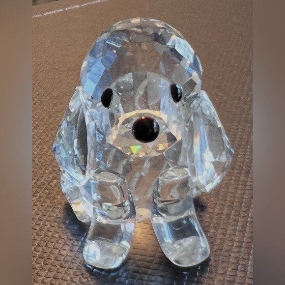 Authentic Swarovski Crystal Dog Figurine vintage w/ certificate - Picture 4 of 12